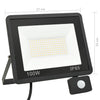 Foco LED vidaXL con sensor 100W de aluminio 27x25 cm negro - Image 9 of 9