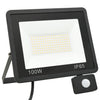 Foco LED vidaXL con sensor 100W de aluminio 27x25 cm negro - Image 2 of 9
