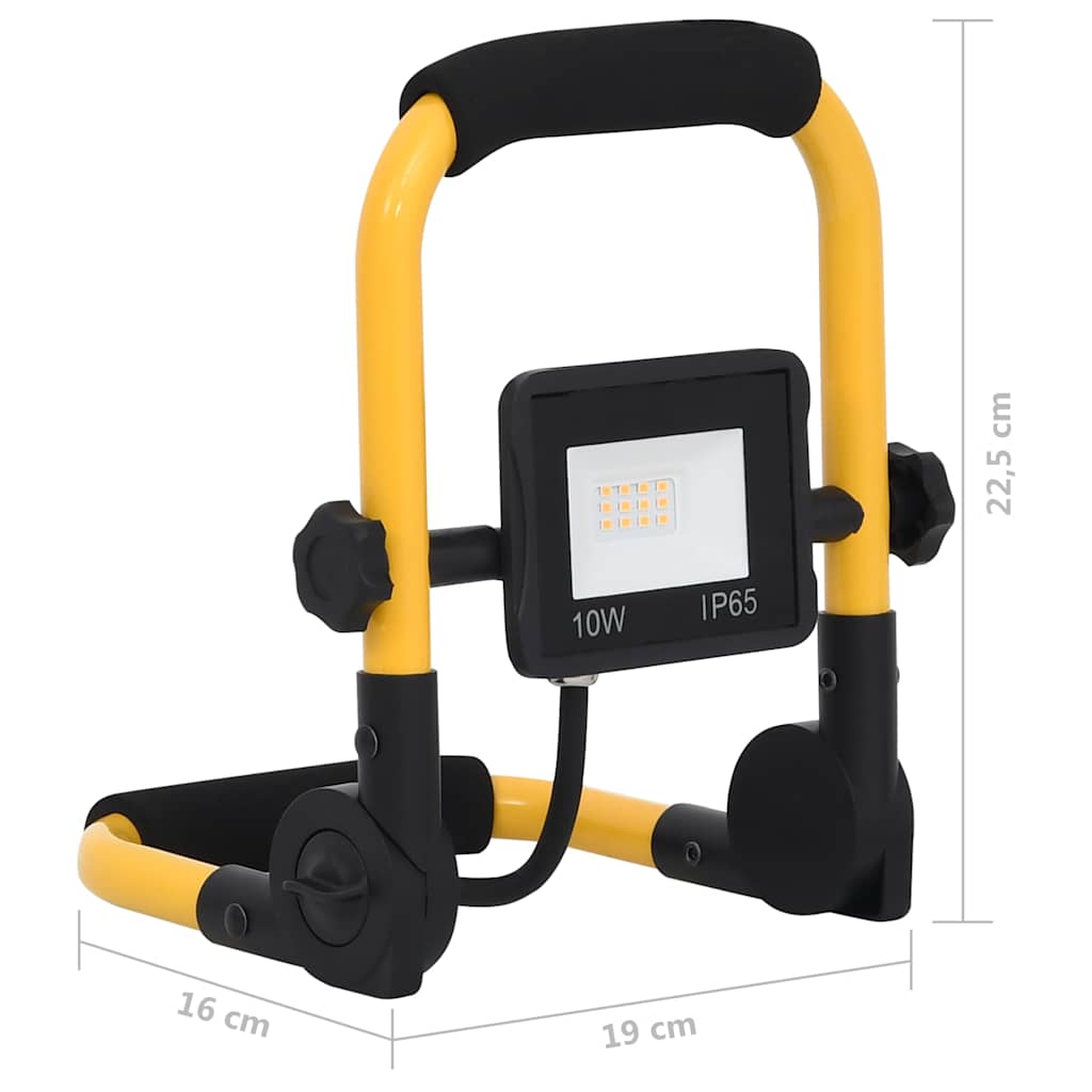 Faretto a LED Portatile 10W vidaXL- Luce Calda per Ogni Progetto - Image 11 of 11
