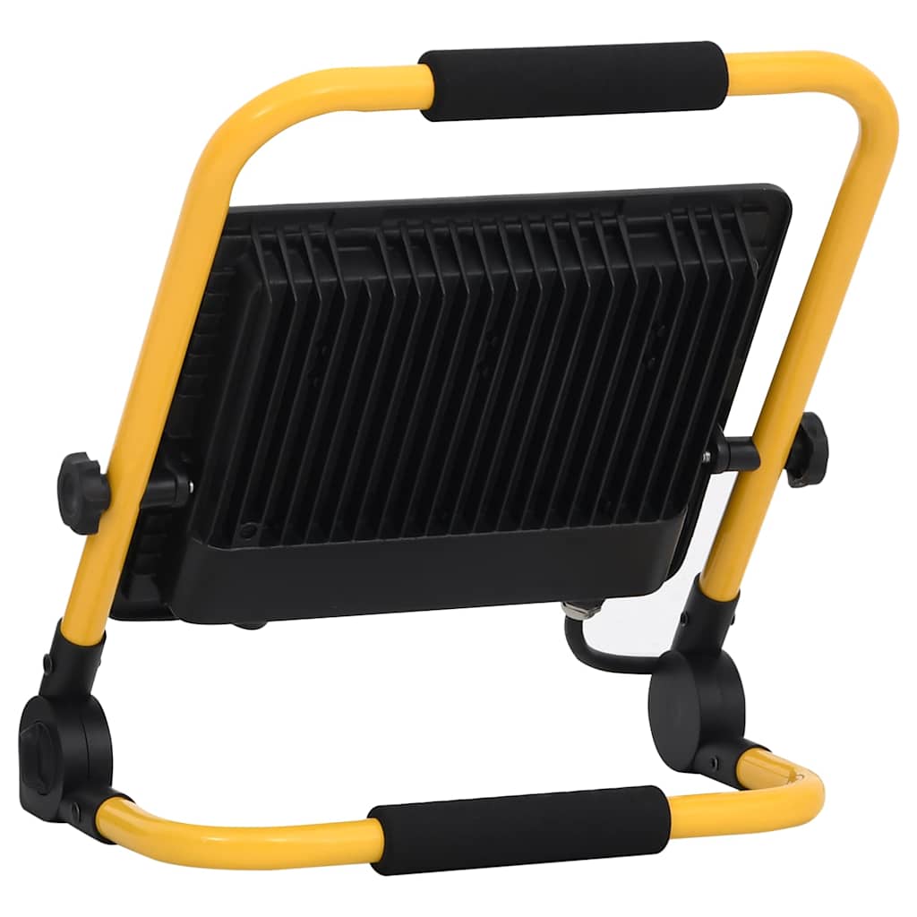 vidaXL Faretto a LED con Maniglia 100 W 3000 K Bianco Caldo, 31 x 16 x 35 cm, Nero e Giallo - Image 4 of 10