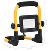 vidaXL Foco LED Portátil 20W Blanco Frío, Marco de Acero, Negro/Amarillo - Image 38 of 40