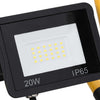 vidaXL Foco LED Portátil 20W Blanco Frío, Marco de Acero, Negro/Amarillo - Image 27 of 40