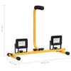 vidaXL LED Spotlight 2x10 W with Steel Frame 44.5x18.5x37 cm Black and Yellow - Image 28 of 30