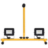vidaXL LED Spotlight 2x10 W with Steel Frame 44.5x18.5x37 cm Black and Yellow - Image 9 of 30