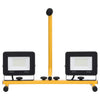 vidaXL LED Spotlight 2x10 W with Steel Frame 44.5x18.5x37 cm Black and Yellow - Image 8 of 30