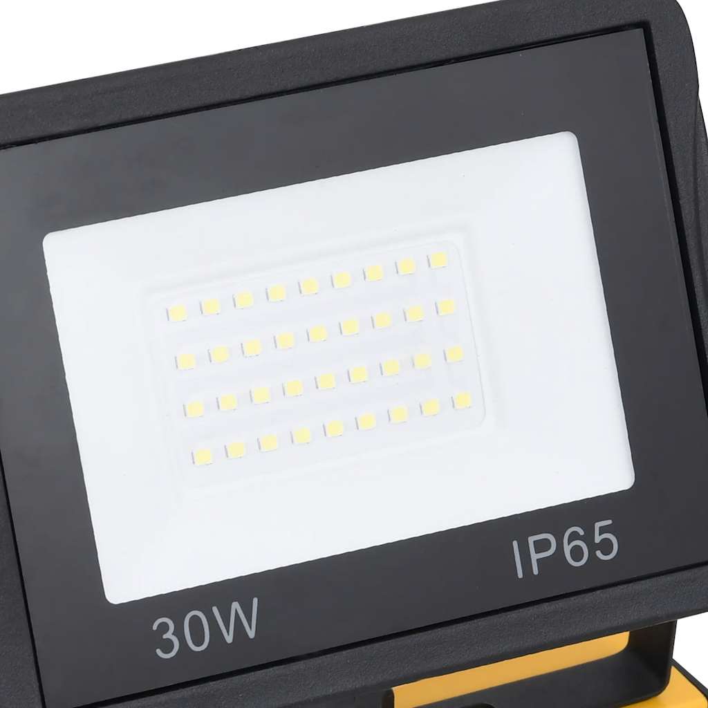 vidaXL LED Spotlight 2x10 W with Steel Frame 44.5x18.5x37 cm Black and Yellow - Image 22 of 30
