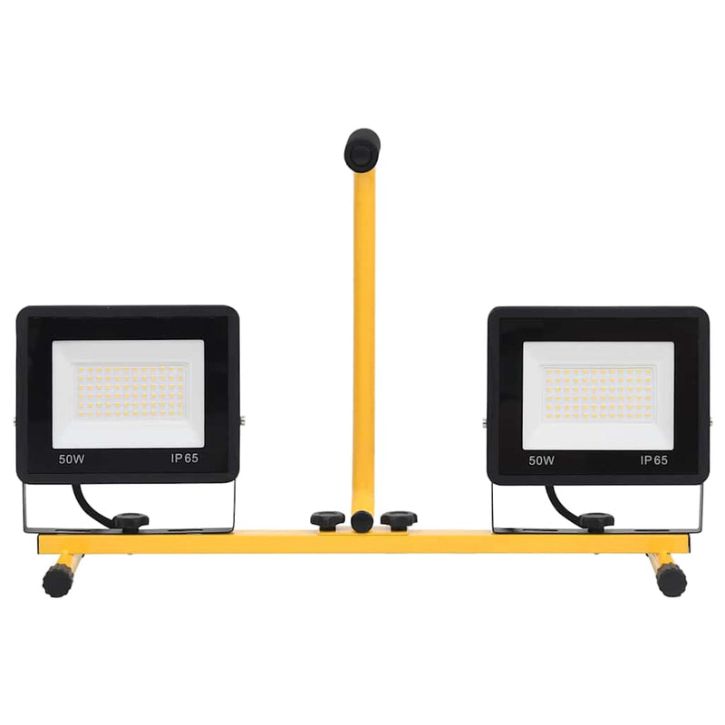 vidaXL Faretto a LED con Maniglia 2x30 W Bianco Caldo - Image 6 of 20