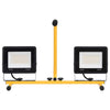 vidaXL LED Spotlight 2x10 W with Steel Frame 44.5x18.5x37 cm Black and Yellow - Image 7 of 30