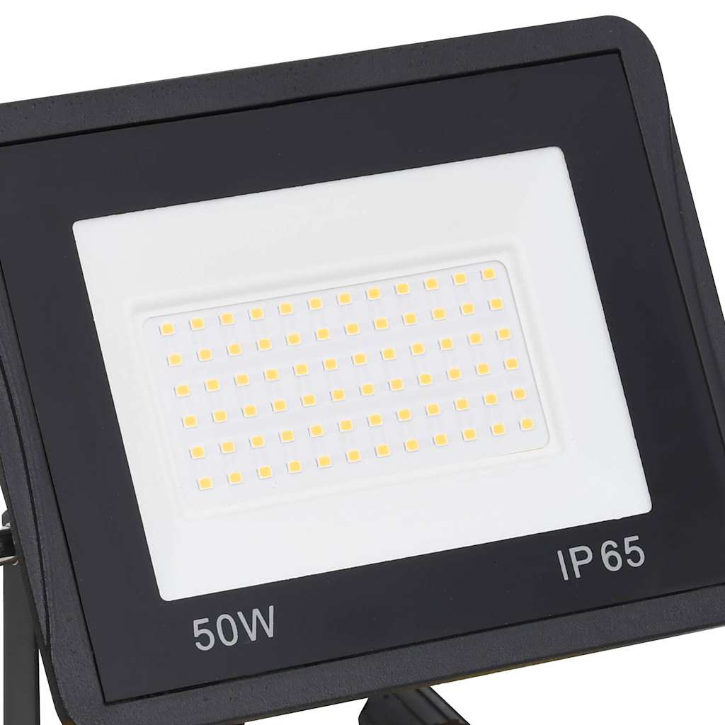 vidaXL LED Spotlight 2x10 W with Steel Frame 44.5x18.5x37 cm Black and Yellow - Image 17 of 30