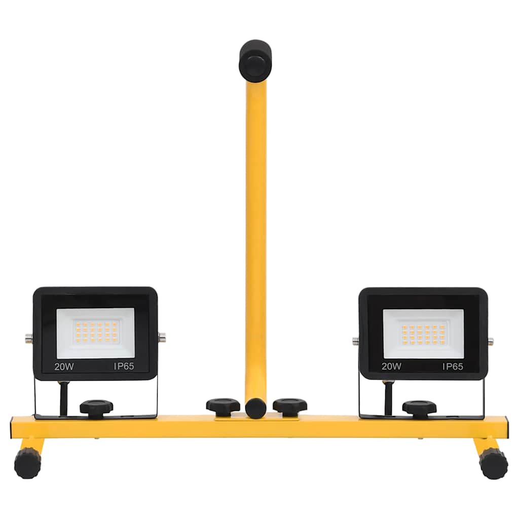 vidaXL Faretto a LED con Maniglia 2x20 W Bianco Freddo - Image 4 of 20