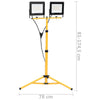 vidaXL Faretto a LED con Treppiede 2x20 W Bianco Caldo - Image 20 of 21