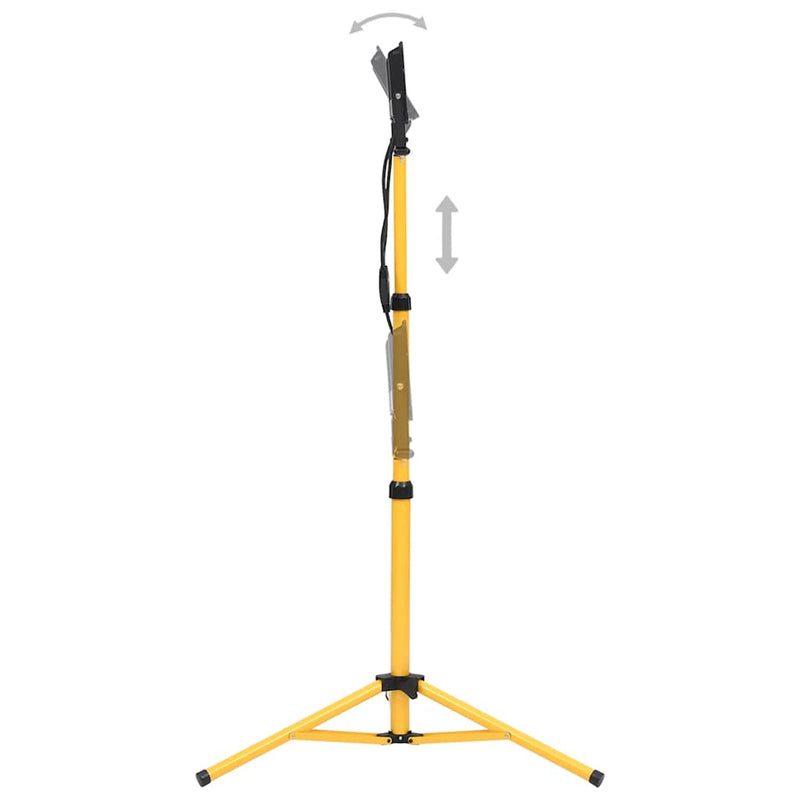 vidaXL Faretto a LED con Treppiede 2x50 W 7000 lm, Altezza Regolabile (79-172,5) cm, Nero - Image 4 of 14