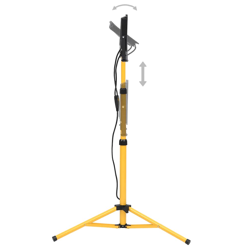 vidaXL Faretto a LED con Treppiede 2x50 W 7000 lm, Altezza Regolabile (79-172,5) cm, Nero - Image 3 of 14