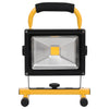 vidaXL 30 W Rechargeable LED Spotlight with Handle, 21.5 x 18.5 x 29 cm, Black and Yellow - Image 3 of 10