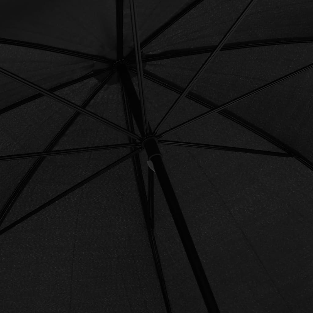 Ombrello Classico Nero con Impugnatura Ergonomica- Diametro 130 cm - Image 5 of 8