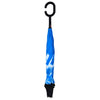 vidaXL Paraguas con Mango en C, tejido 190T PG, diámetro 108 cm, Negro - Image 2 of 4