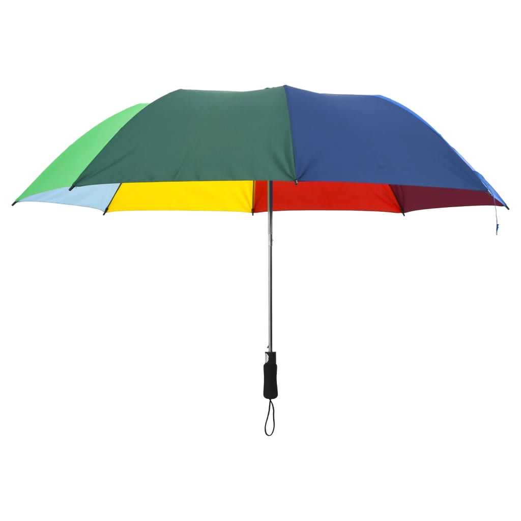 Ombrello Pieghevole Automatico 124 cm Multicolore - immagine 2 | SolPatio - Image 2 of 6