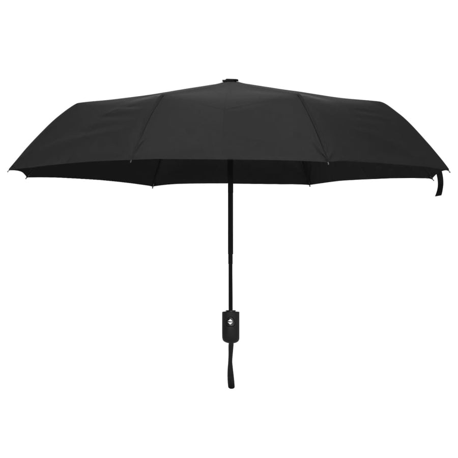 Ombrello Automatico Pieghevole Nero - Protezione Compatta Ø 95 cm - immagine 1 | SolPatio