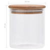 vidaXL Barattoli di Vetro con Coperchio in Bambù 600 ml, Set da 6 Pezzi - Image 10 of 10