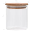 Set di 10 Barattoli Contenitori in Vetro con Coperchio in Bambù Ermetico da 600 ml - Image 9 of 10