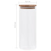 Set di 10 Barattoli Contenitori in Vetro con Coperchio in Bambù Ermetico da 600 ml - Image 10 of 10