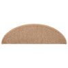 vidaXL Tappetini per scale 15 pz 56x17x3 cm Marrone chiaro Semicircolari - Image 15 of 31