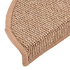 vidaXL Tappetini per scale 15 pz 56x17x3 cm Marrone chiaro Semicircolari - Image 22 of 31