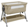 Lettino per Bambini con Materasso in Tessuto di Lino 93×56 cm Tortora - Image 2 of 10