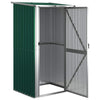 vidaXL Garden Shed Galvanized Steel 118.5x97x209.5 cm Green - Image 6 of 14