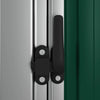 vidaXL Garden Shed Galvanized Steel 118.5x97x209.5 cm Green - Image 9 of 14