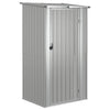vidaXL Galvanised Steel Garden Shed with Lockable Door 118.5x97x209.5 cm Grey - Image 2 of 7