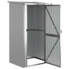 vidaXL Galvanised Steel Garden Shed with Lockable Door 118.5x97x209.5 cm Grey - Image 3 of 7