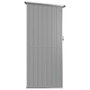 vidaXL Galvanised Steel Garden Shed with Lockable Door 118.5x97x209.5 cm Grey - Image 4 of 7