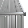 vidaXL Galvanised Steel Garden Shed with Lockable Door 118.5x97x209.5 cm Grey - Image 6 of 7
