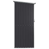 vidaXL Garden Shed Galvanized Steel 118.5x97x209.5 cm Anthracite - Image 4 of 7