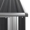 vidaXL Garden Shed Galvanized Steel 118.5x97x209.5 cm Anthracite - Image 6 of 7