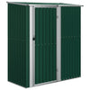 vidaXL Garden Shed Galvanized Steel 118.5x97x209.5 cm Green - Image 4 of 14
