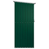 vidaXL Garden Shed Galvanized Steel 118.5x97x209.5 cm Green - Image 8 of 14