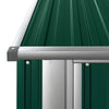 vidaXL Garden Shed Galvanized Steel 118.5x97x209.5 cm Green - Image 10 of 14