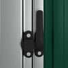 vidaXL Garden Shed Galvanized Steel 118.5x97x209.5 cm Green - Image 11 of 14
