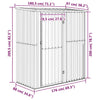 vidaXL Garden Shed Galvanized Steel 118.5x97x209.5 cm Green - Image 14 of 14