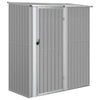vidaXL Galvanized Steel Bicycle Shed 180.5x97x209.5 cm Grey - Image 2 of 7