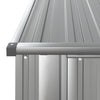 vidaXL Galvanized Steel Bicycle Shed 180.5x97x209.5 cm Grey - Image 5 of 7