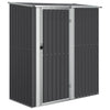 vidaXL Caseta de Jardín de Acero Galvanizado 180,5x97x209,5 cm Antracita - Image 2 of 6