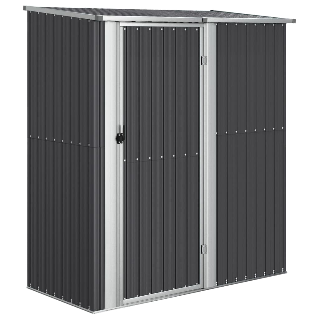 vidaXL Caseta de Jardín de Acero Galvanizado 180,5x97x209,5 cm Antracita - Image 2 of 6