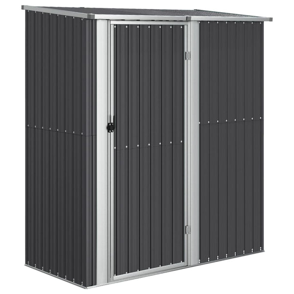 Casetta da Giardino in Acciaio Zincato 180,5x97x209,5 cm Antracite - immagine 2 | SolPatio