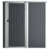 vidaXL Caseta de Jardín de Acero Galvanizado 180,5x97x209,5 cm Antracita - Image 3 of 6