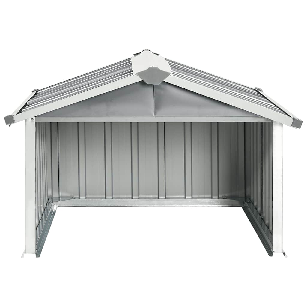 vidaXL Capanno per Robot Tosaerba 92x97x63 cm Acciaio Zincato Grigio - Image 3 of 8