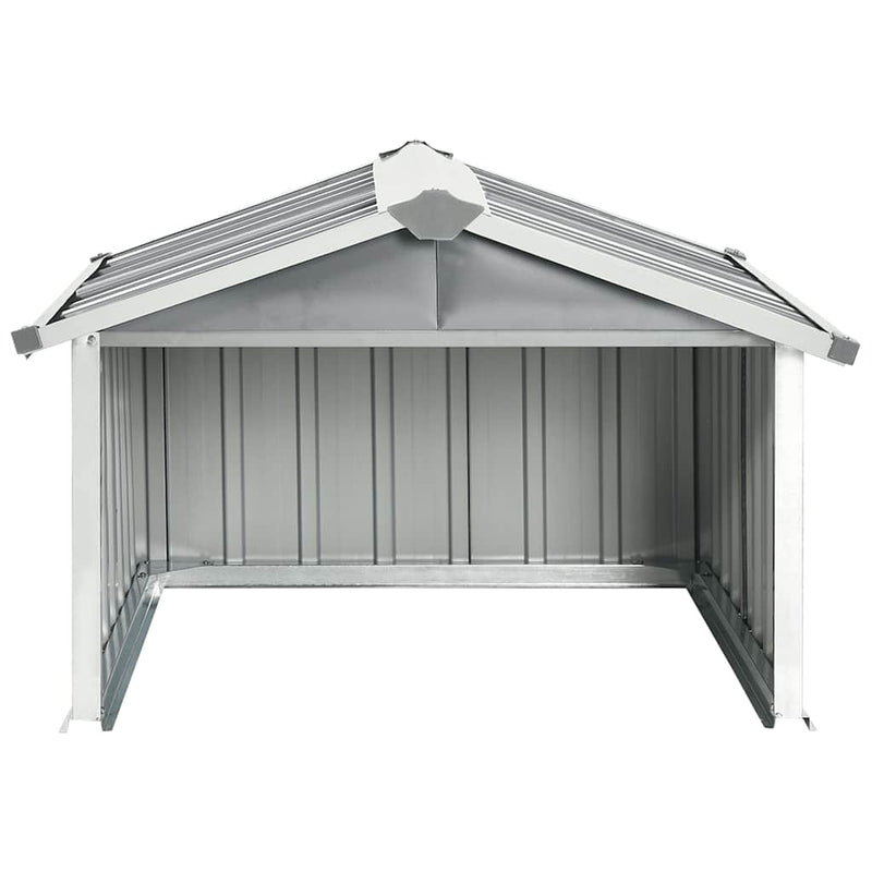 vidaXL Capanno per Robot Tosaerba 92x97x63 cm Acciaio Zincato Grigio - Image 3 of 8