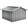 vidaXL Capanno per Robot Tosaerba 92x97x63 cm Acciaio Zincato Grigio - Image 4 of 8
